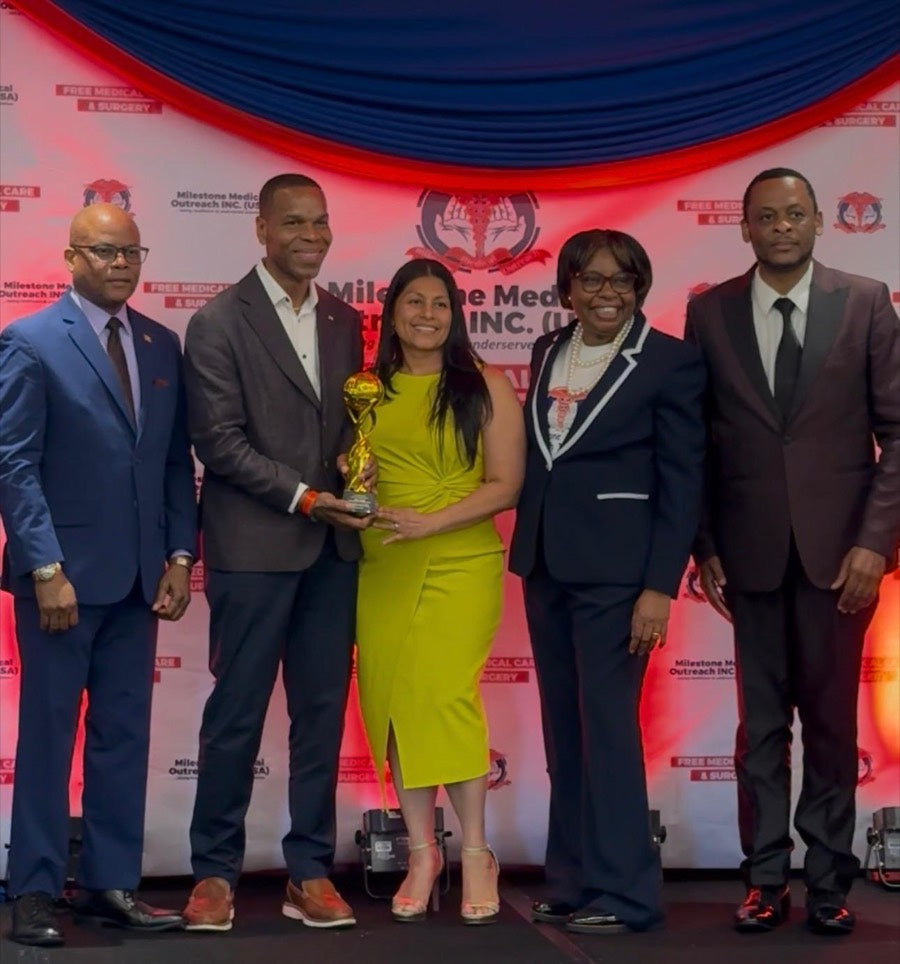 Mr. Julian Smith receiving the Global Health Champion award from Milestone Medical Outreach Inc. (USA), Washington, D.C., August 2026