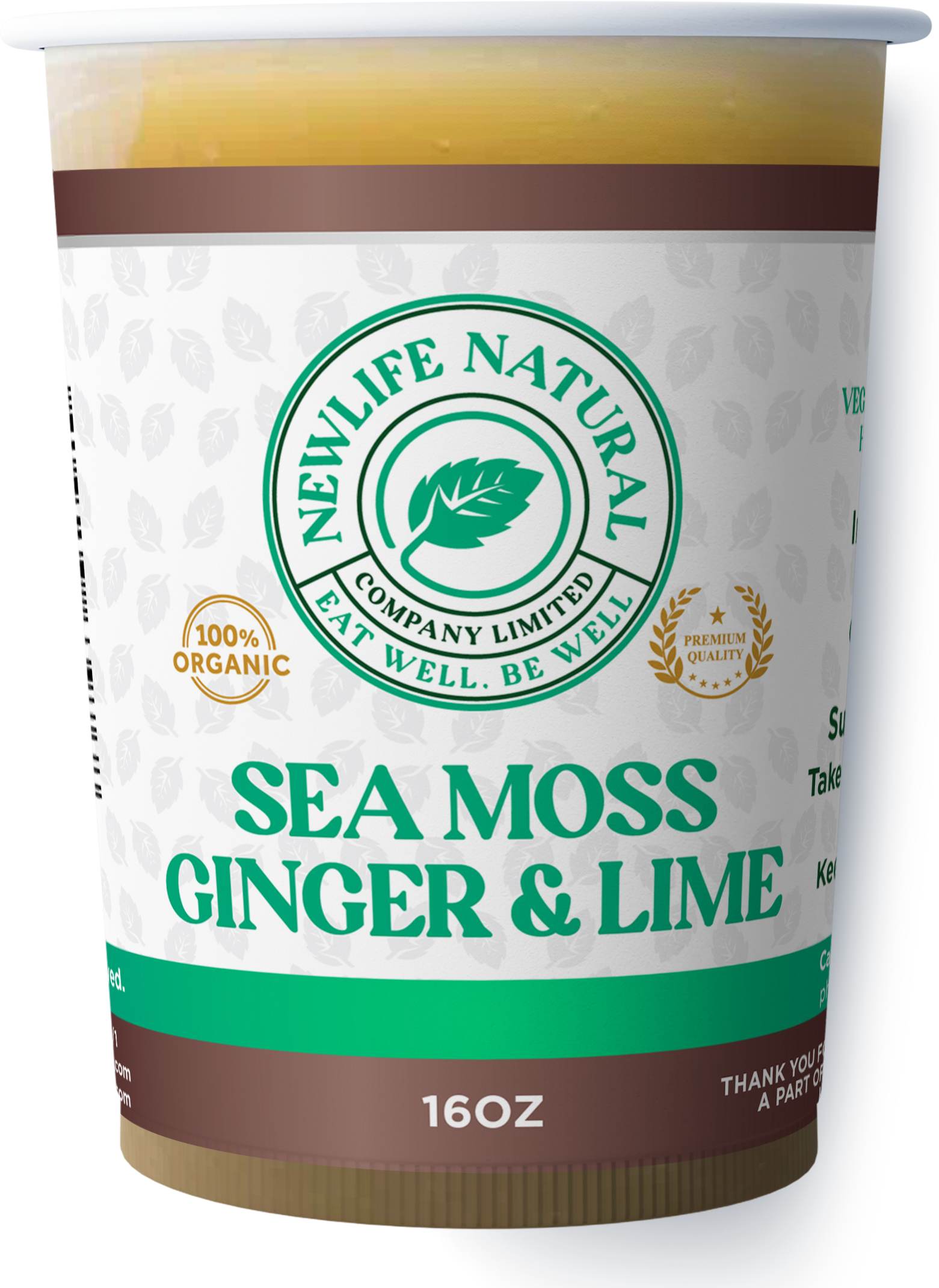 (16oz) Ginger Lime Sea Moss